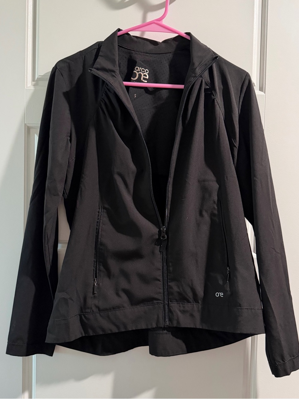 Barco Uniforms Black Zip-Front Utility Jacket